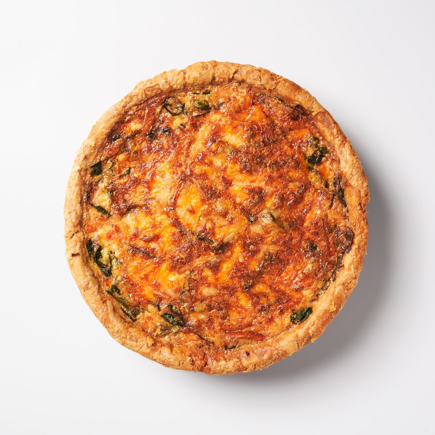 QUICHE DE LONGANIZA, ESPINACA Y QUESO